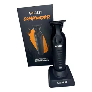 Everest Patillera Trimmer Commander Barberia Profesional Color Negro