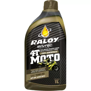 Aceite Raloy 100% Sintetico Sae 10w40 Jaso Ma2 Moto 4t Litro