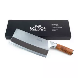 Cuchillo Hacha - Los Boldos - 32 Cm Largo. Peso Total 420g Color Acero