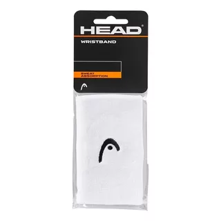 Munhequeira Head Wristband Grande Branca Par Cor Branco