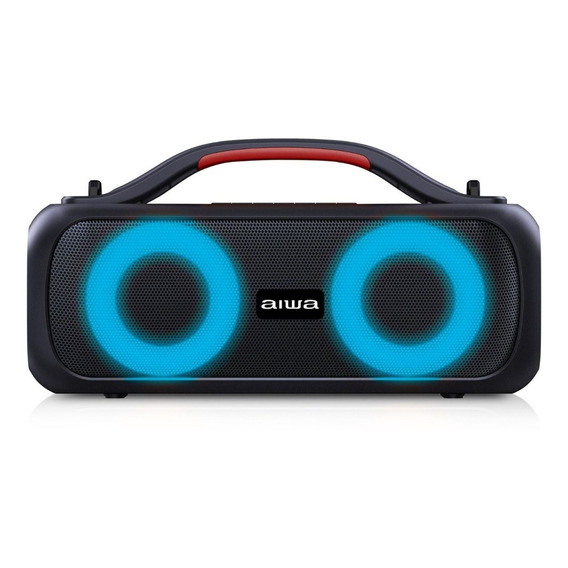 Parlante AIWA AWS200BT Bluetooth 30W RMS Boombox Color Negro