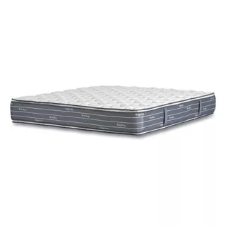 Colchón Queen De Resortes La Cardeuse Bonelltop Gris - 160cm X 200cm X 31cm Con Doble Pillow Top