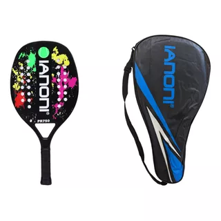 Ianoni Pr750 2022 Cor Preto Raquete Beach Tennis