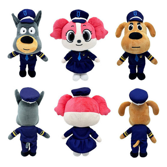 Sheriff Labrador Labrador Conejo Sheriff Peluche Muñeca 3pcs