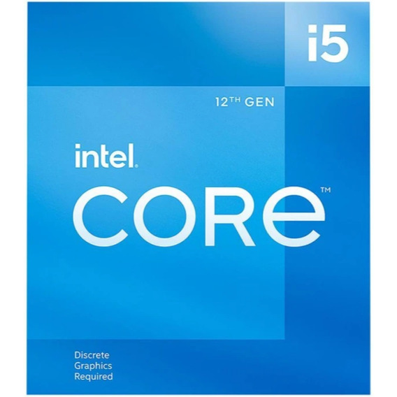 Procesador gamer Intel Core i5-12400F BX8071512400F de 6 núcleos y  4.4GHz de frecuencia
