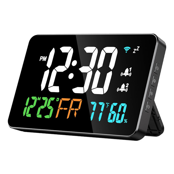 Reloj Digital Despertador Wifi, Letras Extra Grandes, T