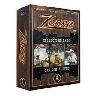 Zorro Box Com 3 Dvd  Dvds Colection Bang Vol  2