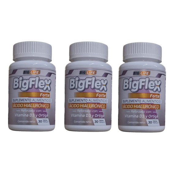 Acido Hialuronico Bigflex Vitamina D3 Pack 3 Frasc 30 Tablet