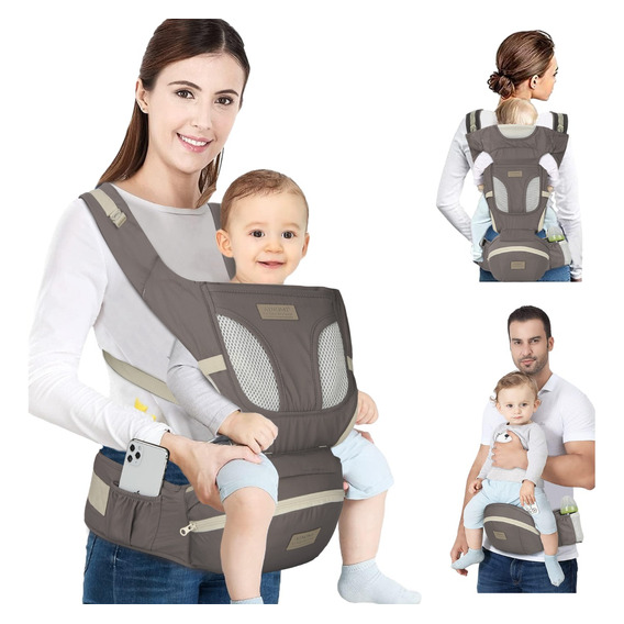 Mochila Porta Bebes Canguro Bebe Ergonómica Asiento 0-36 Mes