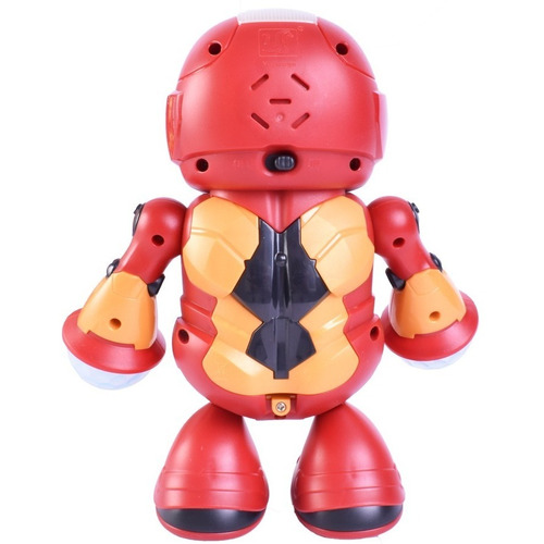Robot Con Luz Y Sonido Que Baila Super Hero Color Rojo