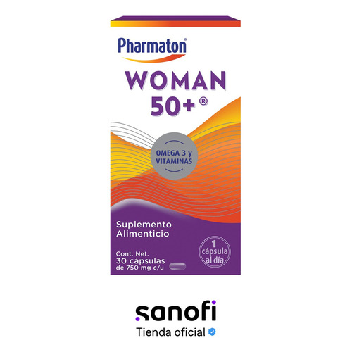 Suplemento Alimenticio Pharmaton Woman 50+ 30 Cápsulas 750mg