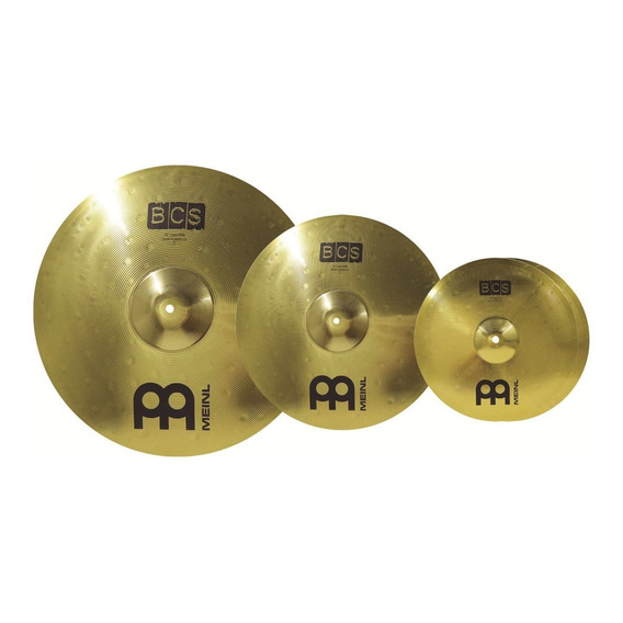 Meinl Bcs460 Set De Platillos De 14 16 20 Pulgadas Color Dorado