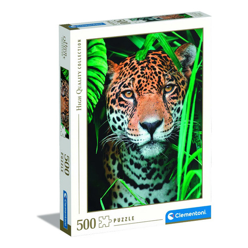 Retrato Jaguar Rompecabezas 500 Pz Clementoni Jungla Mexico