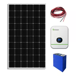 Kit Solar Fotovoltaico 3000w Completo Con Pack As De Litio