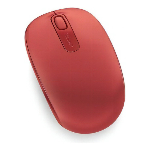 Mouse Microsoft Mobile 1850, Inalámbrico Color, Rojo