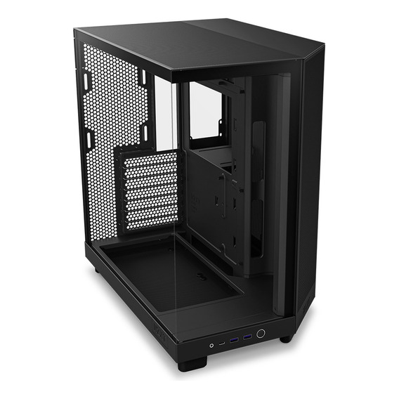 Gabinete Nzxt H6 Flow Negro Cc-h61fb-01 Atx/matx/m-itx 3 Fan