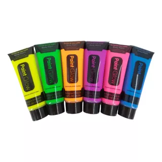 Pack Pintura Flúor Fiesta Neón Pinta Carita Cuerpo Iluminado