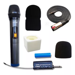 Kit Reportagem Microfone Sem Fio Celular P3 Canopla Espumas