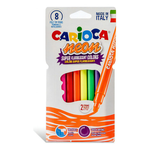 Marcador 8 Colores Neon Carioca