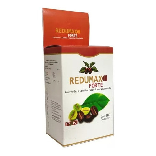 Redumax forte por 100 cápsulas adelgazante natural Laboratorio PGN