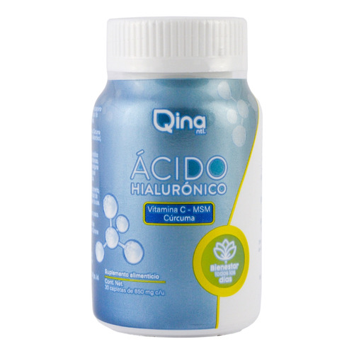 Qina Acido Hialuronico Con Vitamina C 850 Mg 30 Tabletas Sabor Sin Sabor