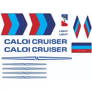 Adesivos Caloi Cruiser Light Metalizado