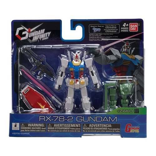 Muñeco Figura Gundam Infinity Rx-78-2 Articulado Bandai