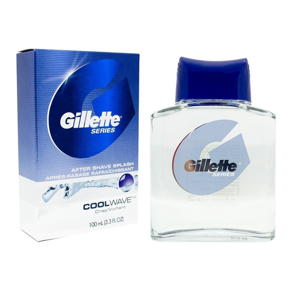 Gillette After Shave Splash Locion Cool Wave Afeitado 3c