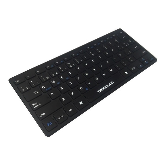 Teclado Slim Bluetooth Tecnolab Tl027 Color del teclado Negro Idioma Español Latinoamérica