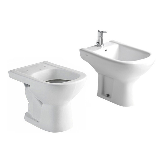 Juego Baño Sanitarios Ferrum Bari Inodoro Bidet 1 Agujero