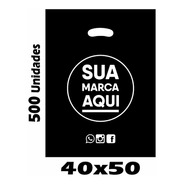 Sacolas Plásticas Personalizadas 40x50 500 Un Promoção