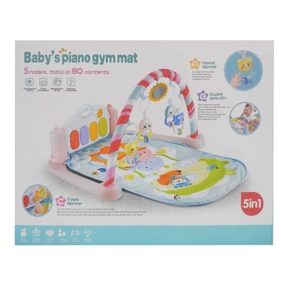 Gimnasio Para Bebe C/ Manta-piano Luz Y Sonido 1700155