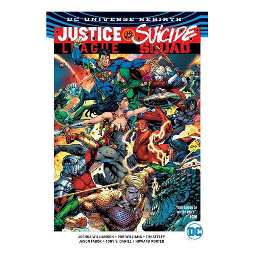 Justice League Versus Suicide Squad: Edición Completa, De Joshua Williamson. Serie Dc Deluxe, Vol. 1. Editorial Televisa, Tapa Dura, Edición 1 En Español, 2018