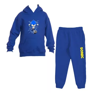 Buzo Conjunto Estampado Sonic Run Sega