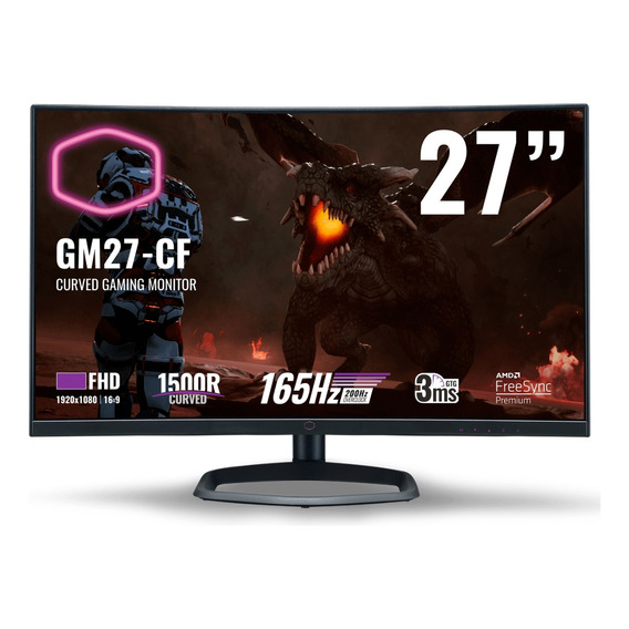 Monitor Gamer Curvo Cooler Master Gm27cf 27'' 1080p 165hz