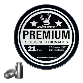 Chumbinho Hunter House Slug Premium 5.51mm 21gr 217 Precison