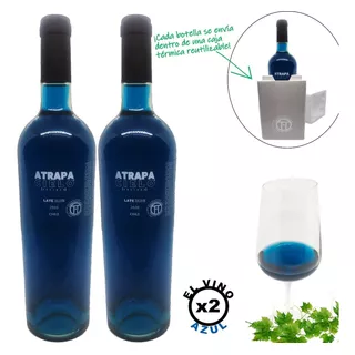 Vino Azul Atrapa Cielo Con Jarra Termica - 2 Botellas