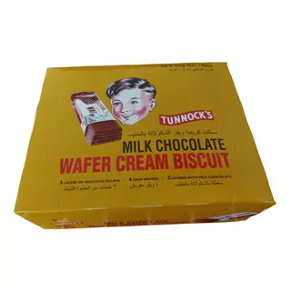 Caja De 48 Chocolates Wafer Cream Biscuits 48x20g Ambrosias 