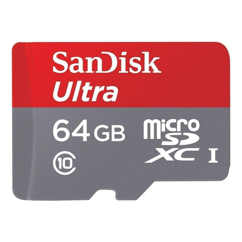 Tarjeta de memoria SanDisk SDSDQUA-064G-A46  Ultra con adaptador SD 64GB