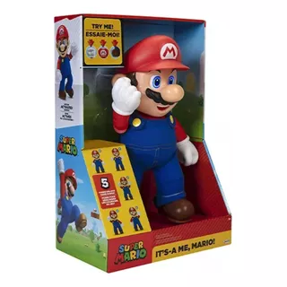 Muñeco Mario Bros Grande 36 Cn. Articulado , Habla.original 