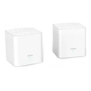 Kit 2 Roteadores Wi-fi Tenda Nova Mw3 Rede Mesh Ac1200 Mbps Cor Branco Voltagem 100v/240v