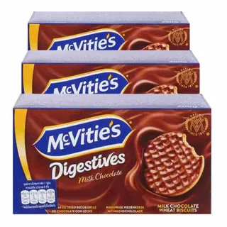 Biscoito Digestive Mcvitie´s, Chocolate, 3 Pacotes De 200g.