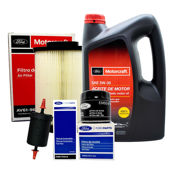 Kit 3 Filtros Ford Focus + Aceite Sintético Motorcraft 5w30