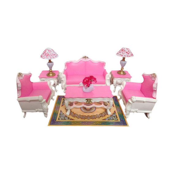 Muebles Y Accesorio De Sala Tamaño Barbie Gloria