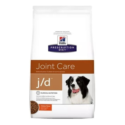 Alimento Hill's Prescription Diet Join Care Canine j/d para perro adulto todos los tamaños sabor pollo en bolsa de 3.8kg