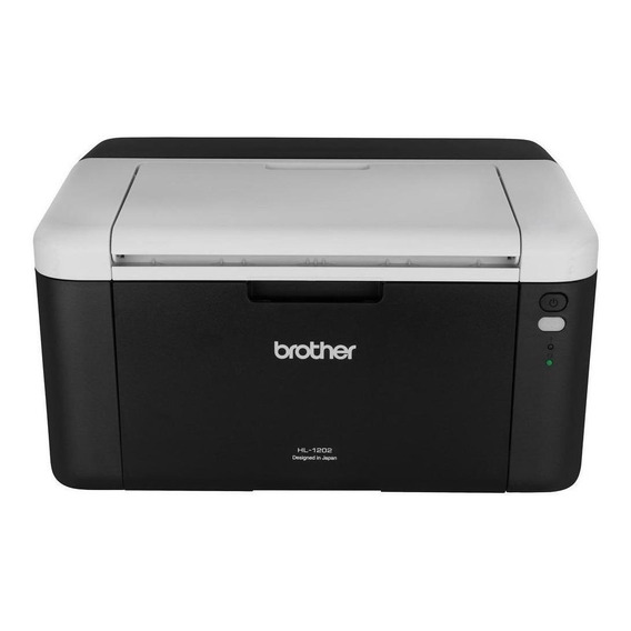 Impresora  simple función Brother HL-1202 negra y blanca 220V - 240V
