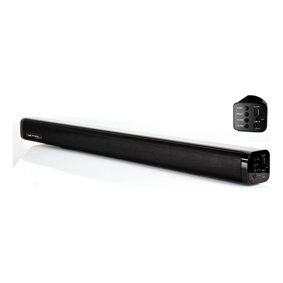 Barra De Sonido Netmak 74cm Largo Usb Entrada Optica Pcreg