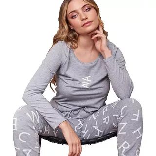 Pijama Mujer Otoño / Invierno Letras Tokio Jaia 22009