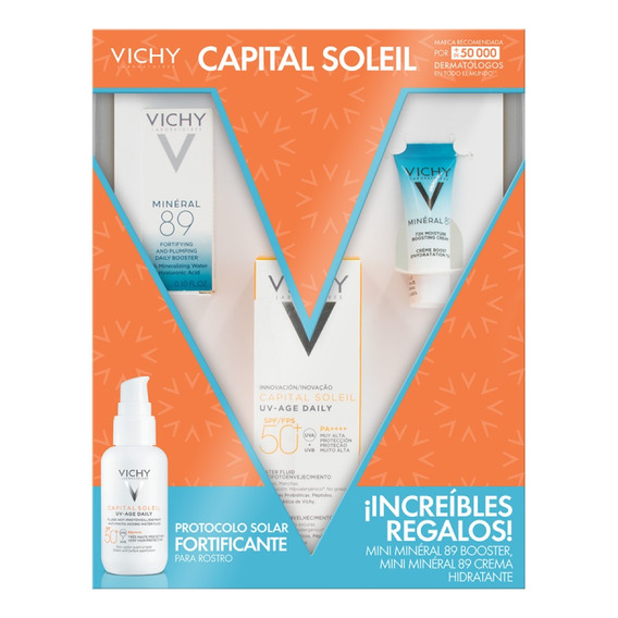 Kit Capital Soleil Fps50 40ml+mineral 89 Booster+crema