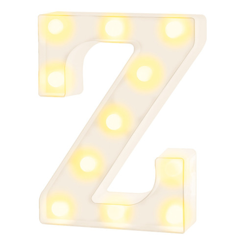 Anuncio luminoso Bluelander Luces de números del alfabeto color z - luz de color amarillo x 22.5cm de alto - 110V/220V